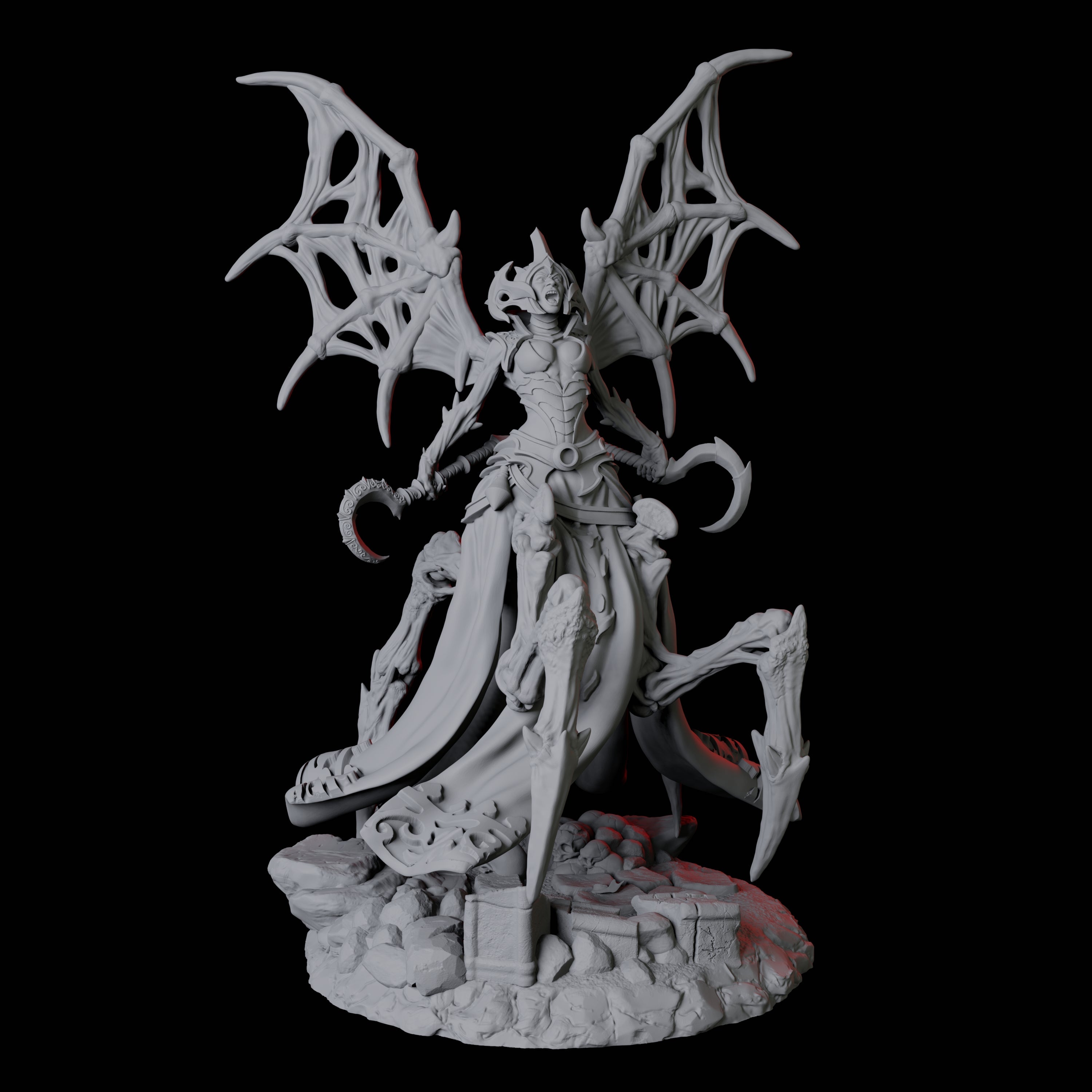 Malformed Drider C Miniature for Dungeons and Dragons, Pathfinder or other TTRPGs