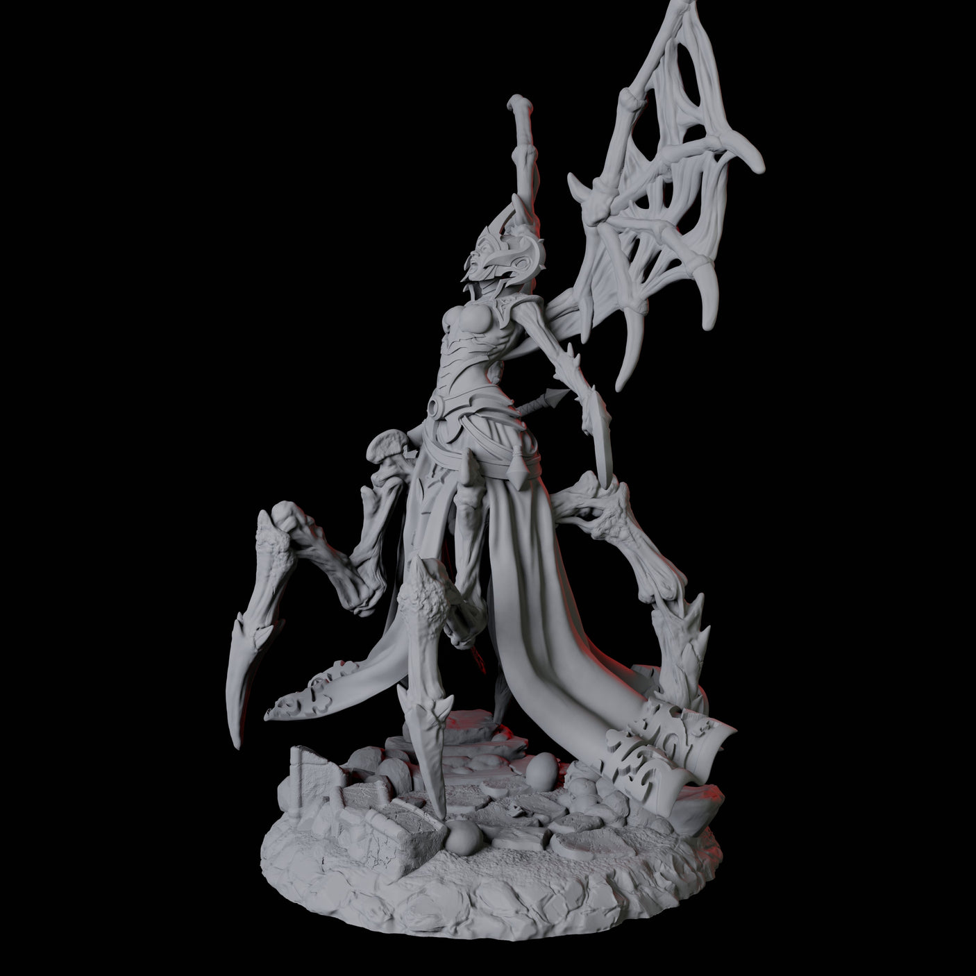 Malformed Drider C Miniature for Dungeons and Dragons, Pathfinder or other TTRPGs