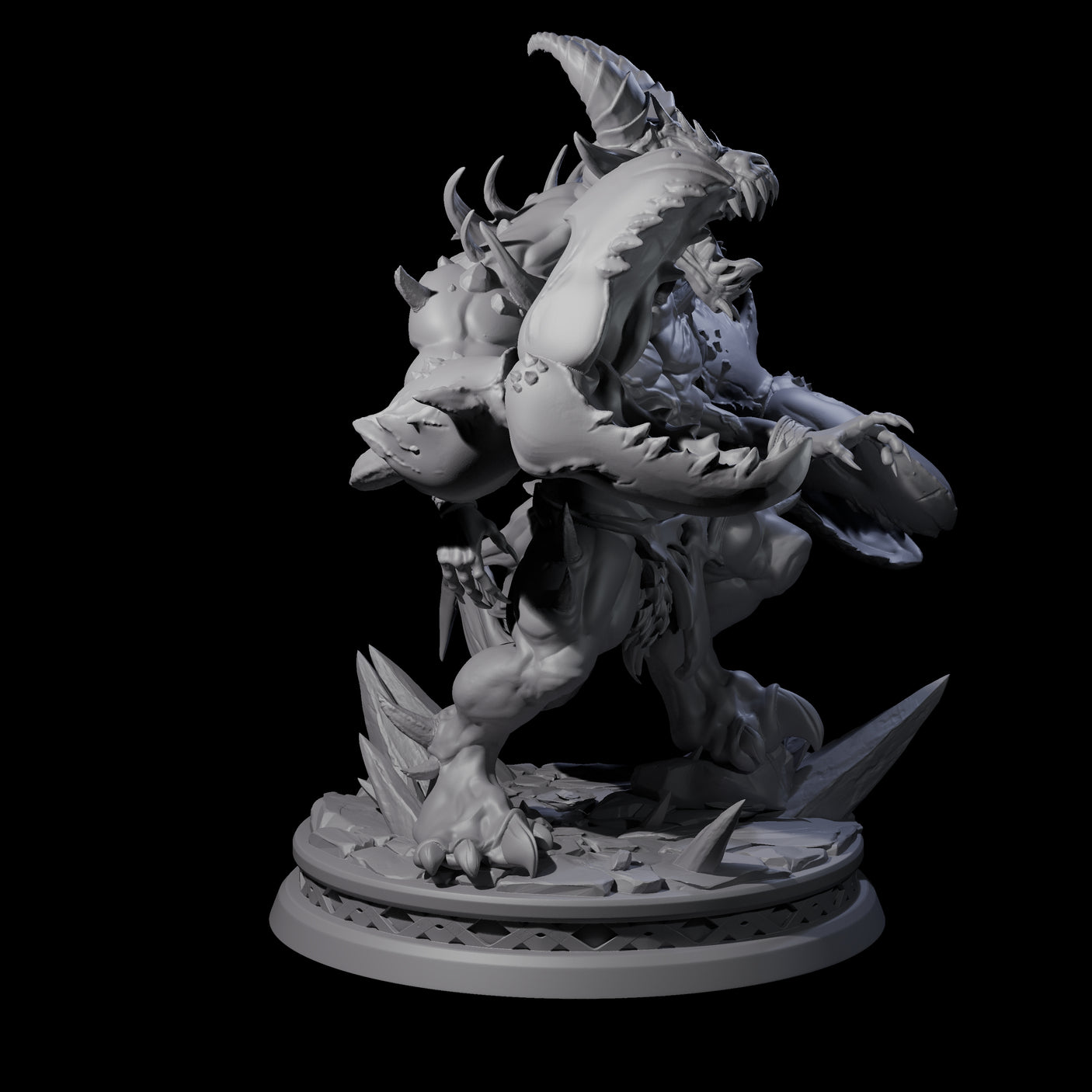 Malformed Goristro Demon Miniature for Dungeons and Dragons, Pathfinder or other TTRPGs