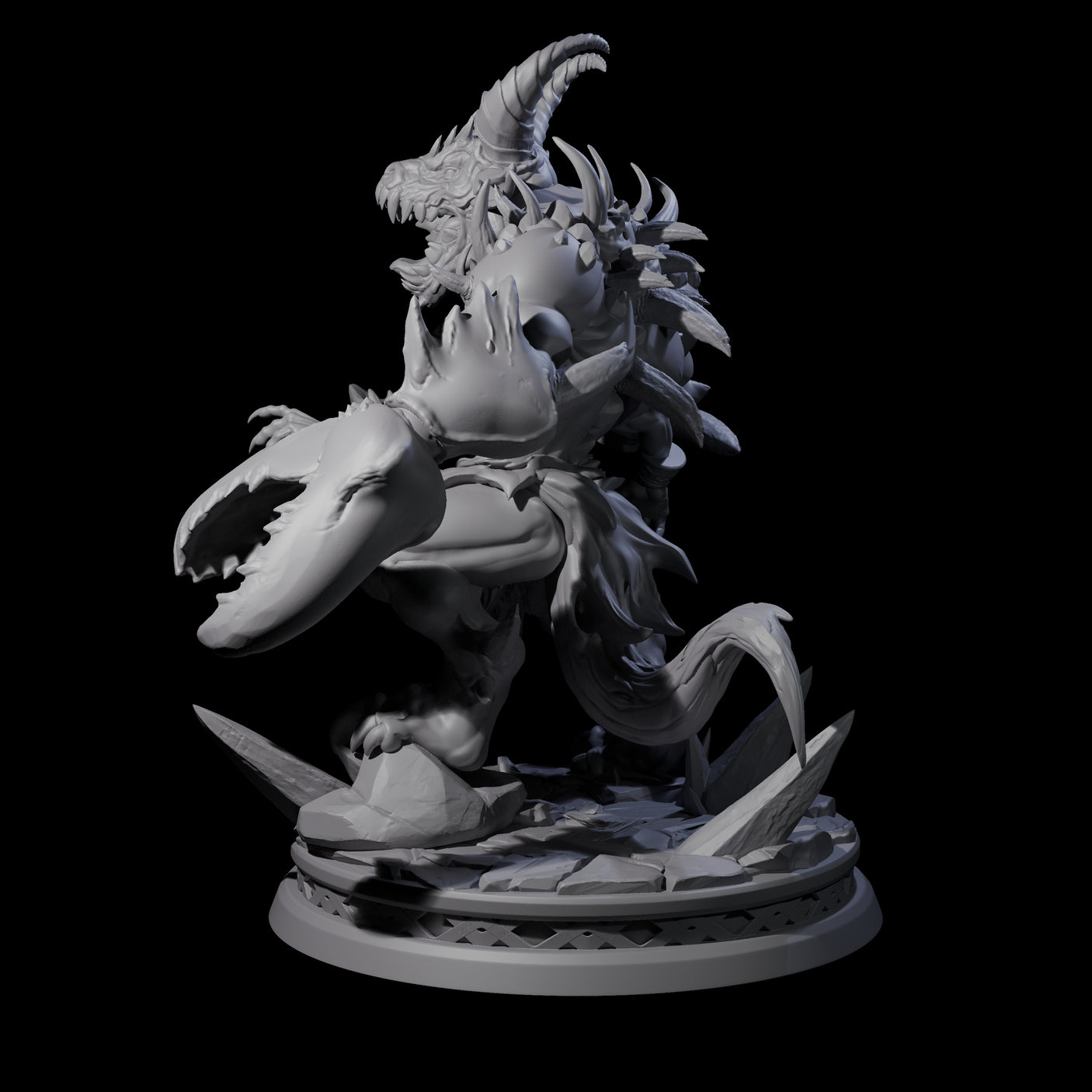 Malformed Goristro Demon Miniature for Dungeons and Dragons, Pathfinder or other TTRPGs