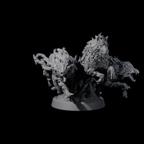 Manifest Forest Spirit Wolves Miniature for Dungeons and Dragons, Pathfinder or other TTRPGs