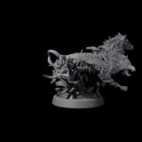 Manifest Forest Spirit Wolves Miniature for Dungeons and Dragons, Pathfinder or other TTRPGs