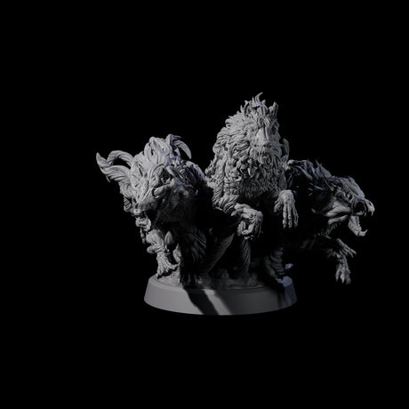 Manifest Forest Spirit Wolves Miniature for Dungeons and Dragons, Pathfinder or other TTRPGs