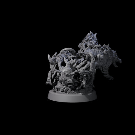 Manifest Forest Spirit Wolves Miniature for Dungeons and Dragons, Pathfinder or other TTRPGs