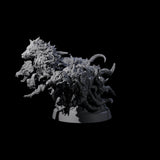 Manifest Forest Spirit Wolves Miniature for Dungeons and Dragons, Pathfinder or other TTRPGs