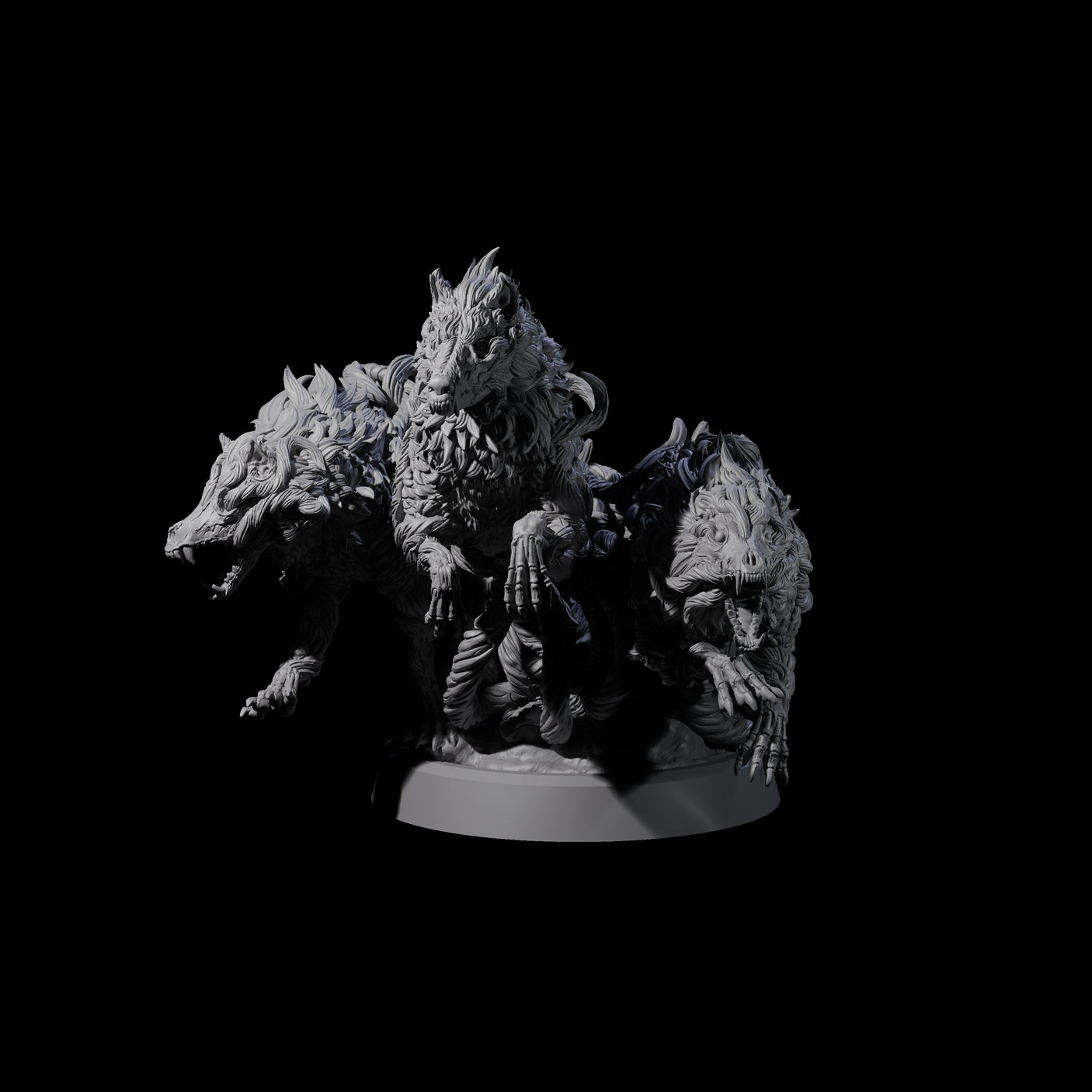 Manifest Forest Spirit Wolves Miniature for Dungeons and Dragons, Pathfinder or other TTRPGs