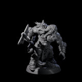 Marauding Orc Raider A Miniature for Dungeons and Dragons, Pathfinder or other TTRPGs