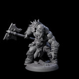 Marauding Orc Raider A Miniature for Dungeons and Dragons, Pathfinder or other TTRPGs