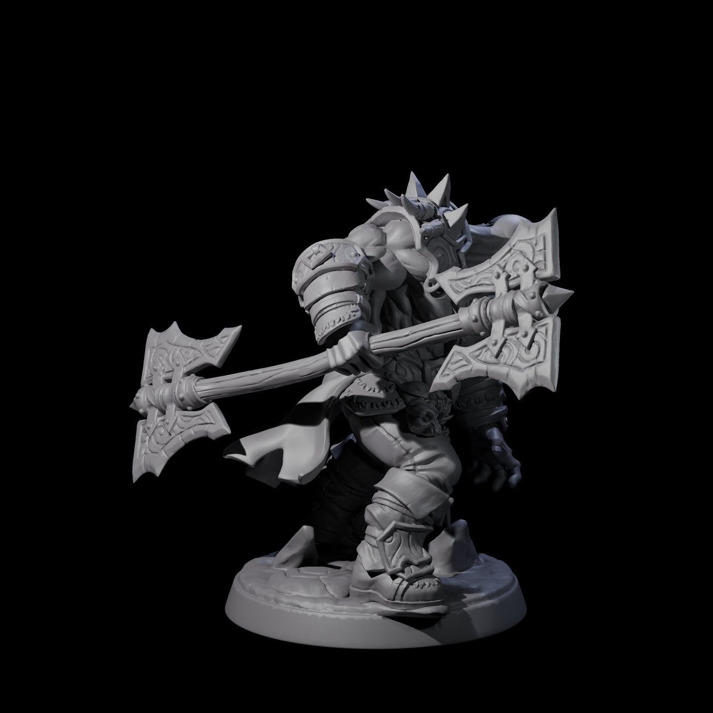 Marauding Orc Raider A Miniature for Dungeons and Dragons, Pathfinder or other TTRPGs