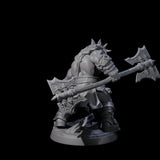Marauding Orc Raider A Miniature for Dungeons and Dragons, Pathfinder or other TTRPGs