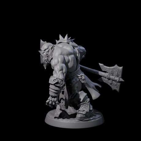 Marauding Orc Raider A Miniature for Dungeons and Dragons, Pathfinder or other TTRPGs