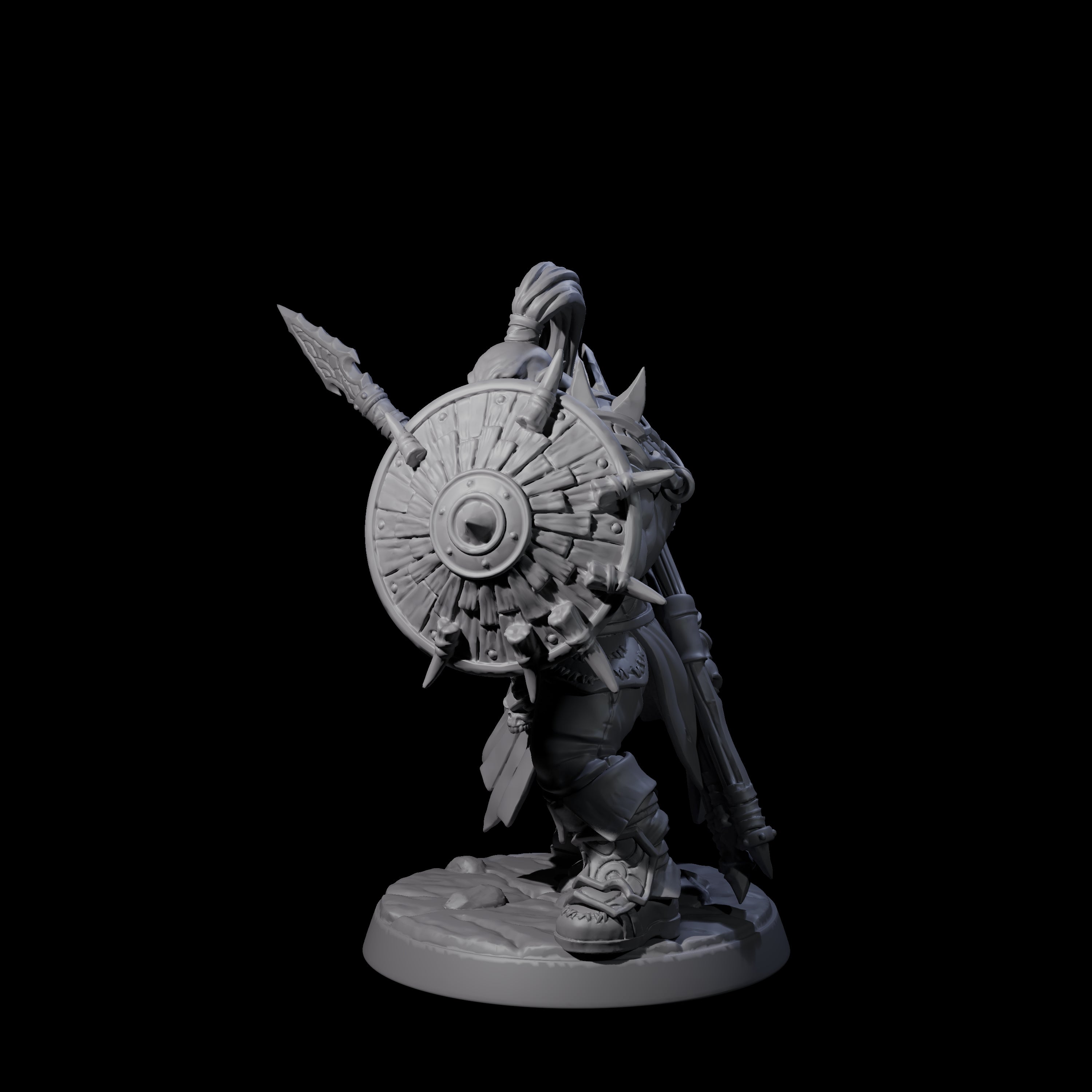 Marauding Orc Raider B Miniature for Dungeons and Dragons, Pathfinder or other TTRPGs