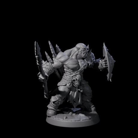 Marauding Orc Raider B Miniature for Dungeons and Dragons, Pathfinder or other TTRPGs