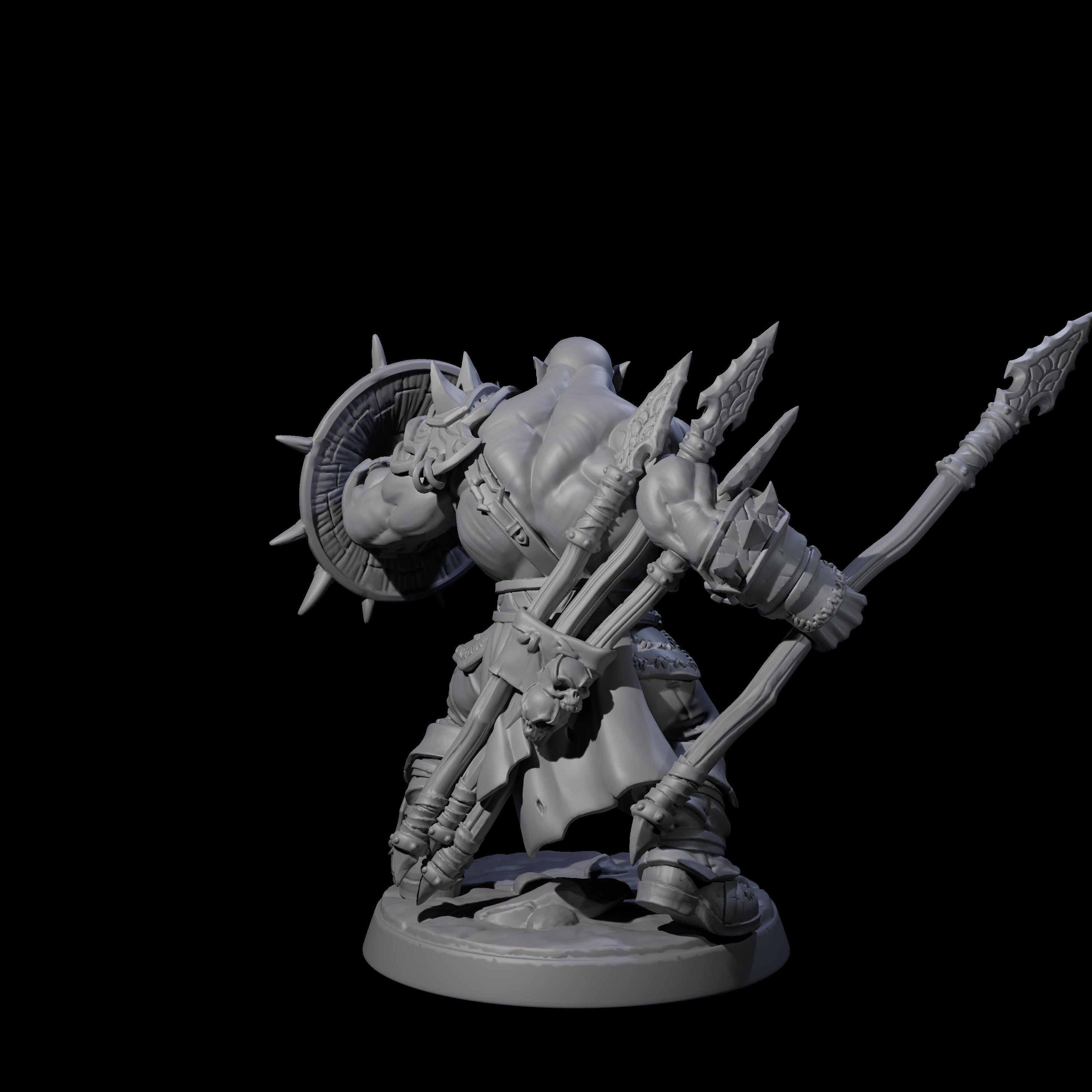 Marauding Orc Raider B Miniature for Dungeons and Dragons, Pathfinder or other TTRPGs