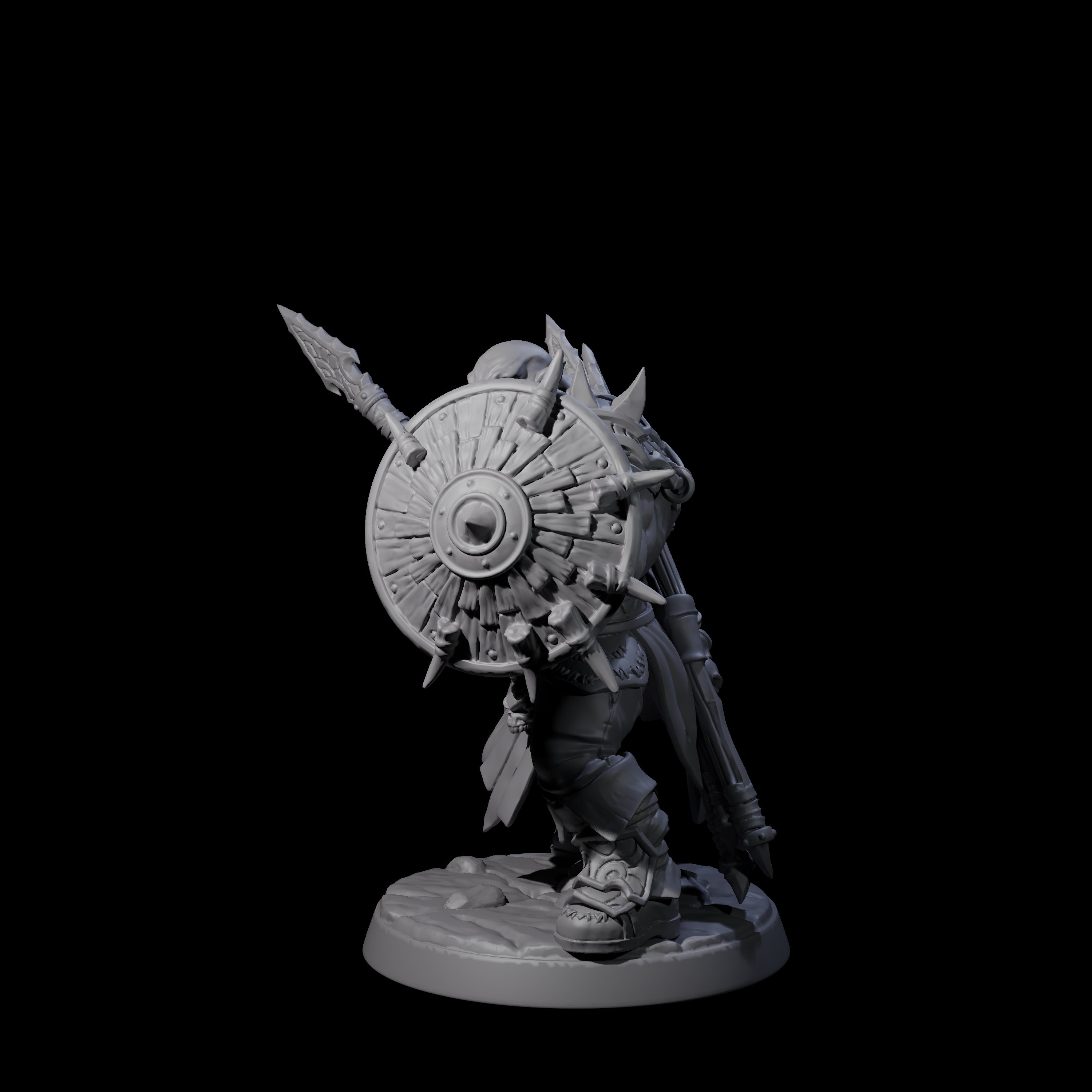 Marauding Orc Raider B Miniature for Dungeons and Dragons, Pathfinder or other TTRPGs