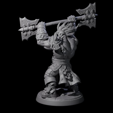Marauding Orc Raider C Miniature for Dungeons and Dragons, Pathfinder or other TTRPGs