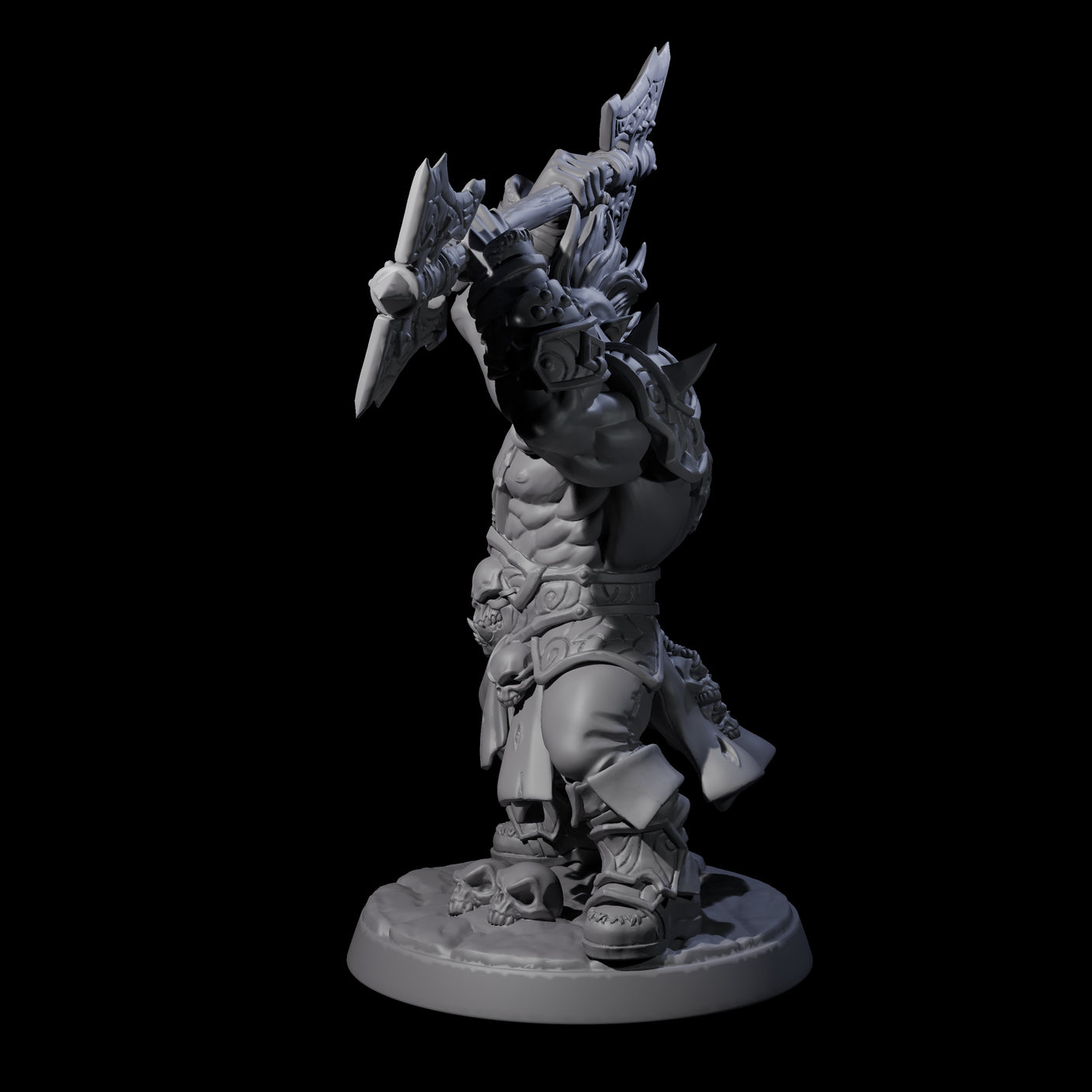 Marauding Orc Raider C Miniature for Dungeons and Dragons, Pathfinder or other TTRPGs
