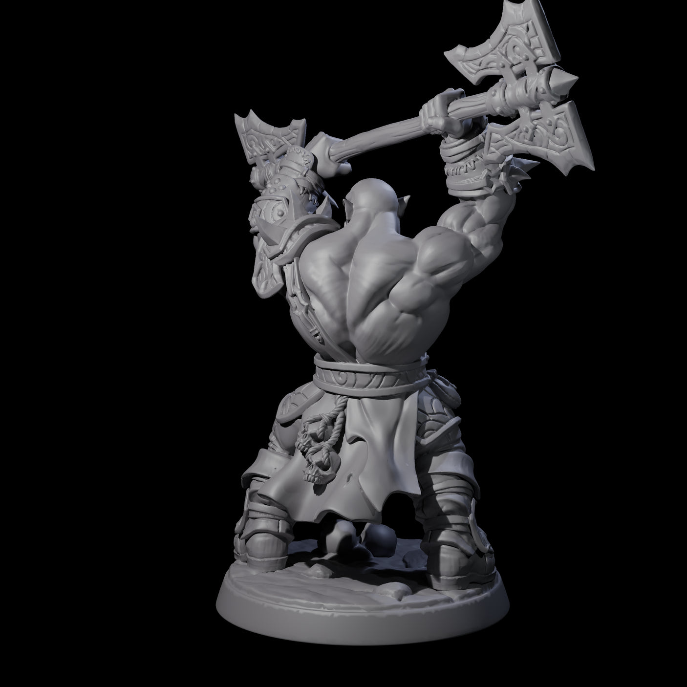 Marauding Orc Raider C Miniature for Dungeons and Dragons, Pathfinder or other TTRPGs