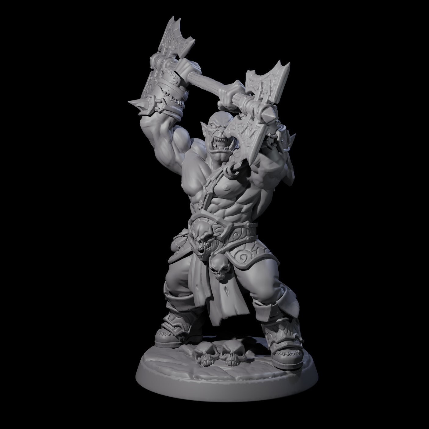 Marauding Orc Raider C Miniature for Dungeons and Dragons, Pathfinder or other TTRPGs