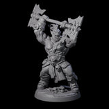 Marauding Orc Raider C Miniature for Dungeons and Dragons, Pathfinder or other TTRPGs