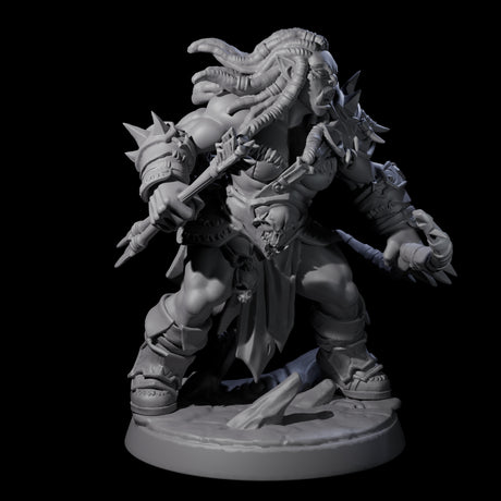 Marauding Orc Raider D Miniature for Dungeons and Dragons, Pathfinder or other TTRPGs