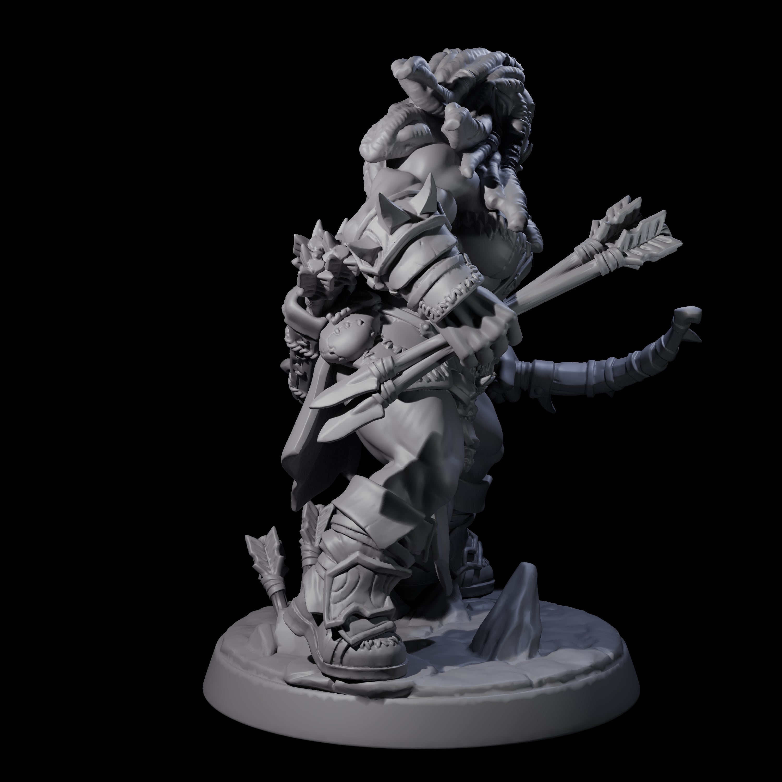 Marauding Orc Raider D Miniature for Dungeons and Dragons, Pathfinder or other TTRPGs