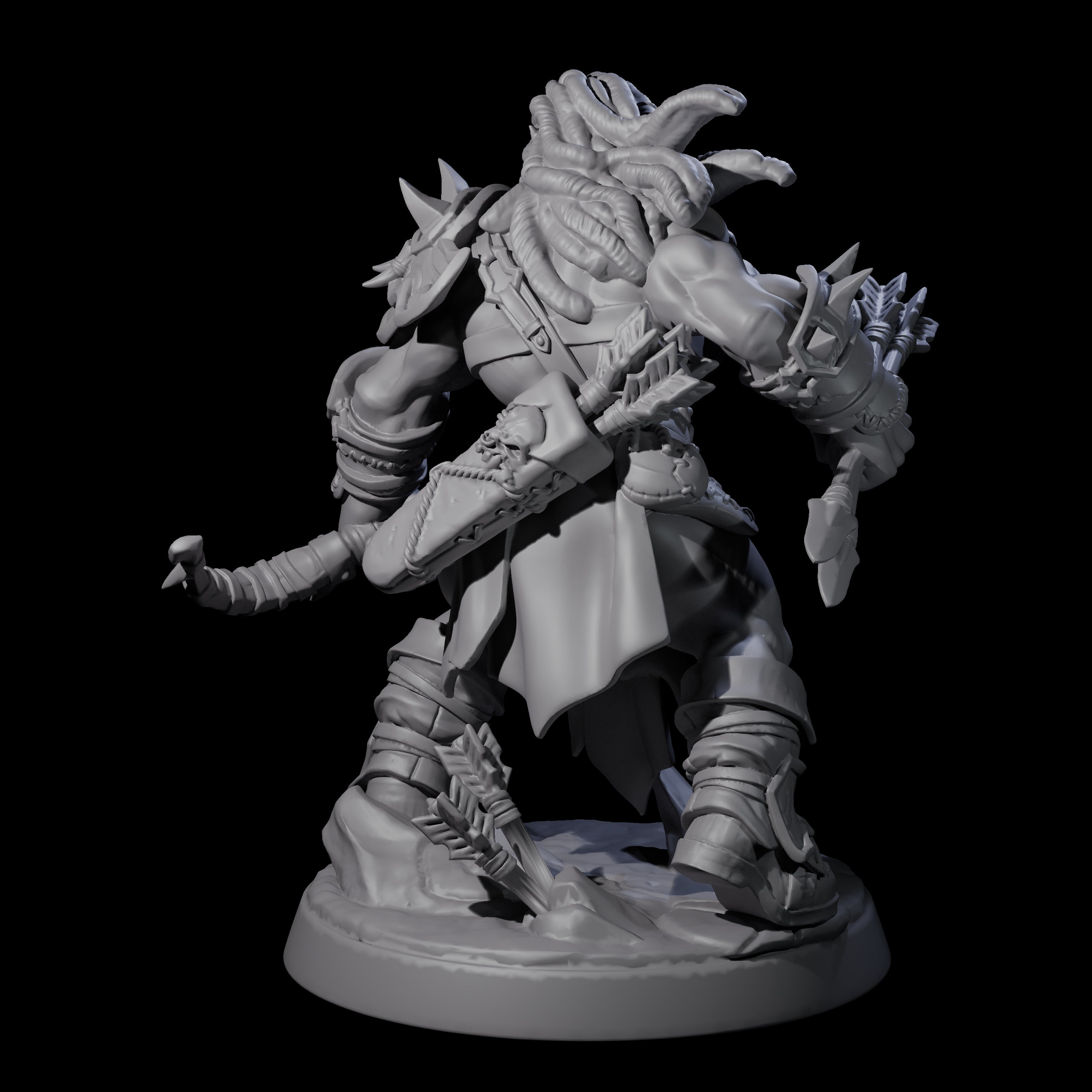 Marauding Orc Raider D Miniature for Dungeons and Dragons, Pathfinder or other TTRPGs