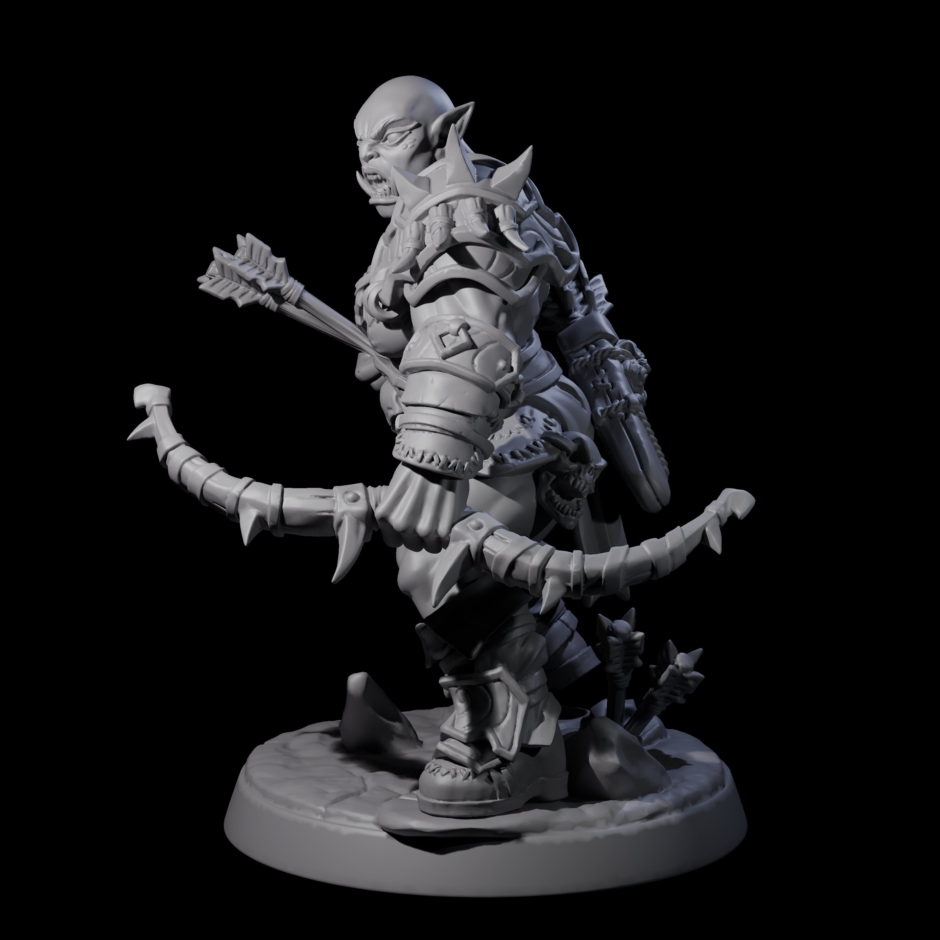 Marauding Orc Raider D Miniature for Dungeons and Dragons, Pathfinder or other TTRPGs