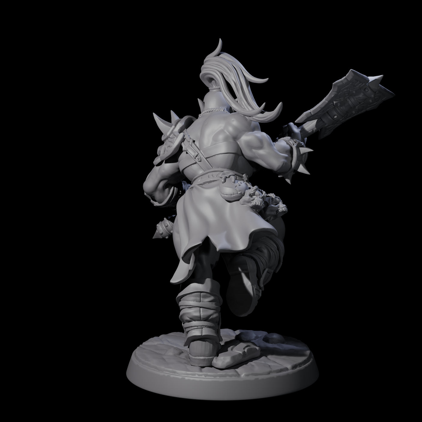 Marauding Orc Raider E Miniature for Dungeons and Dragons, Pathfinder or other TTRPGs