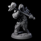 Marauding Orc Raider F Miniature for Dungeons and Dragons, Pathfinder or other TTRPGs