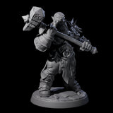 Marauding Orc Raider F Miniature for Dungeons and Dragons, Pathfinder or other TTRPGs