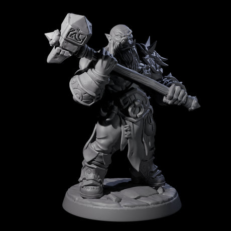 Marauding Orc Raider F Miniature for Dungeons and Dragons, Pathfinder or other TTRPGs