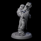 Marauding Orc Raider F Miniature for Dungeons and Dragons, Pathfinder or other TTRPGs