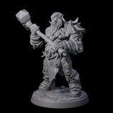 Marauding Orc Raider F Miniature for Dungeons and Dragons, Pathfinder or other TTRPGs