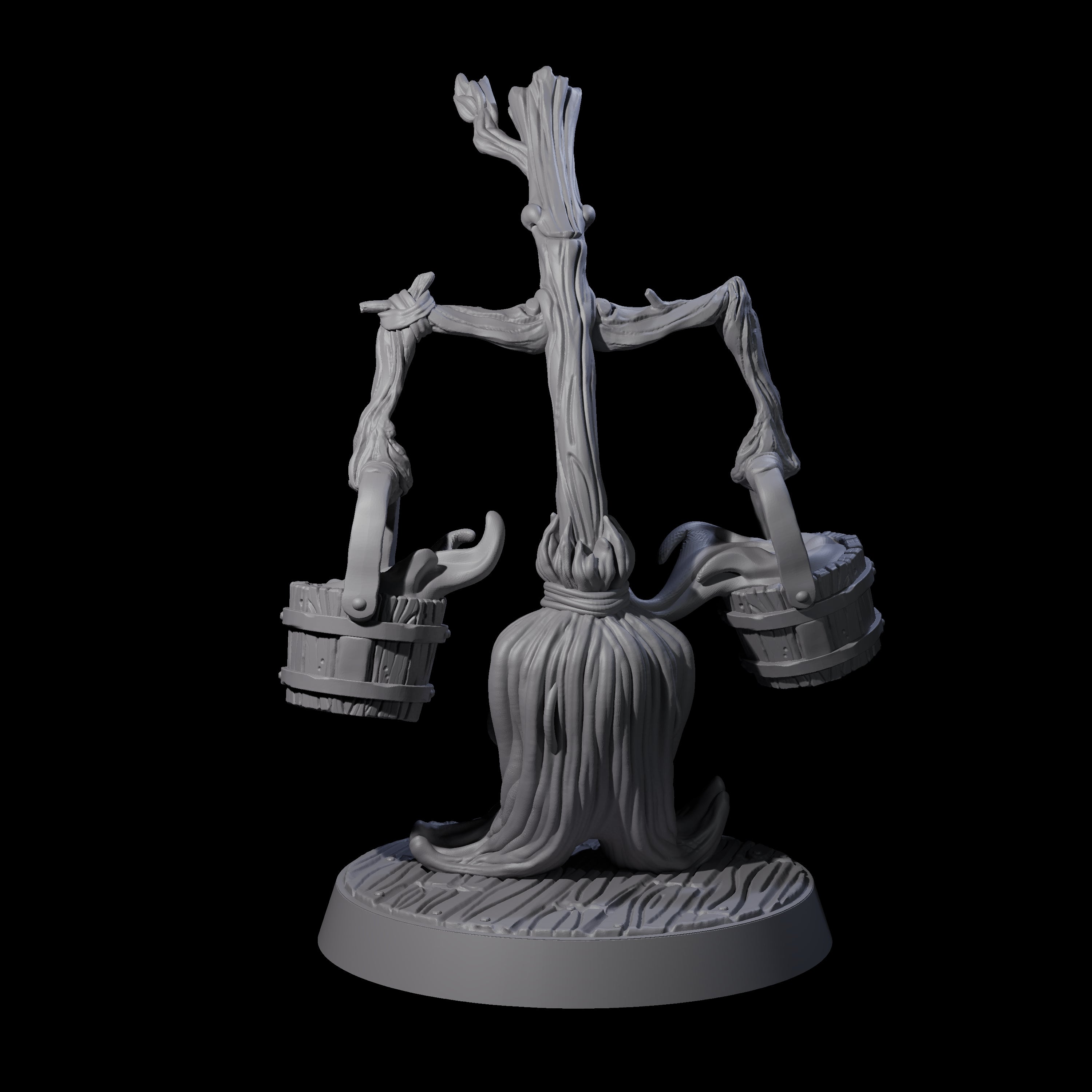 Marching Enchanted Broom Miniature for Dungeons and Dragons, Pathfinder or other TTRPGs