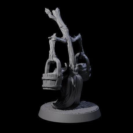 Marching Enchanted Broom Miniature for Dungeons and Dragons, Pathfinder or other TTRPGs
