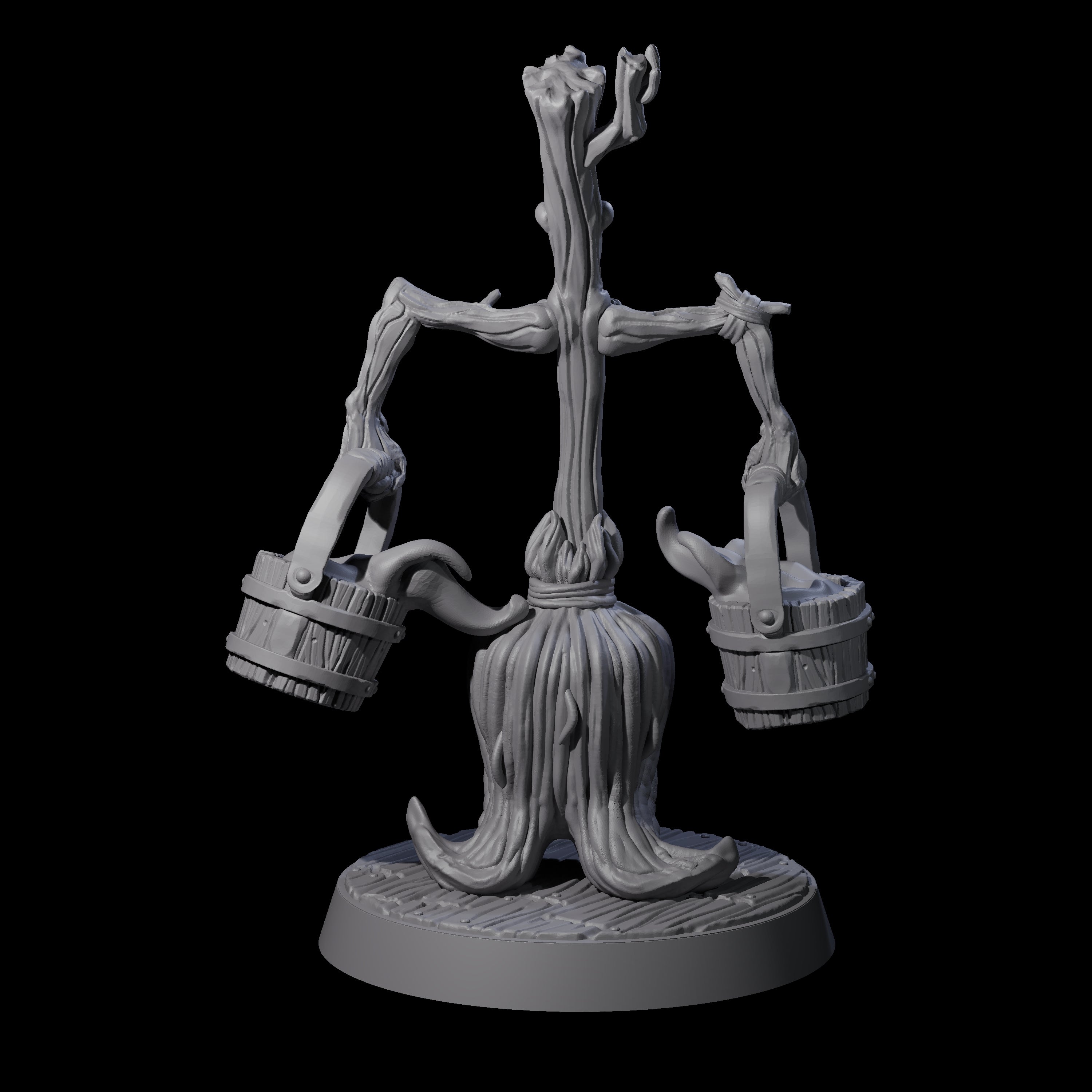 Marching Enchanted Broom Miniature for Dungeons and Dragons, Pathfinder or other TTRPGs