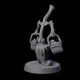 Marching Enchanted Broom Miniature for Dungeons and Dragons, Pathfinder or other TTRPGs