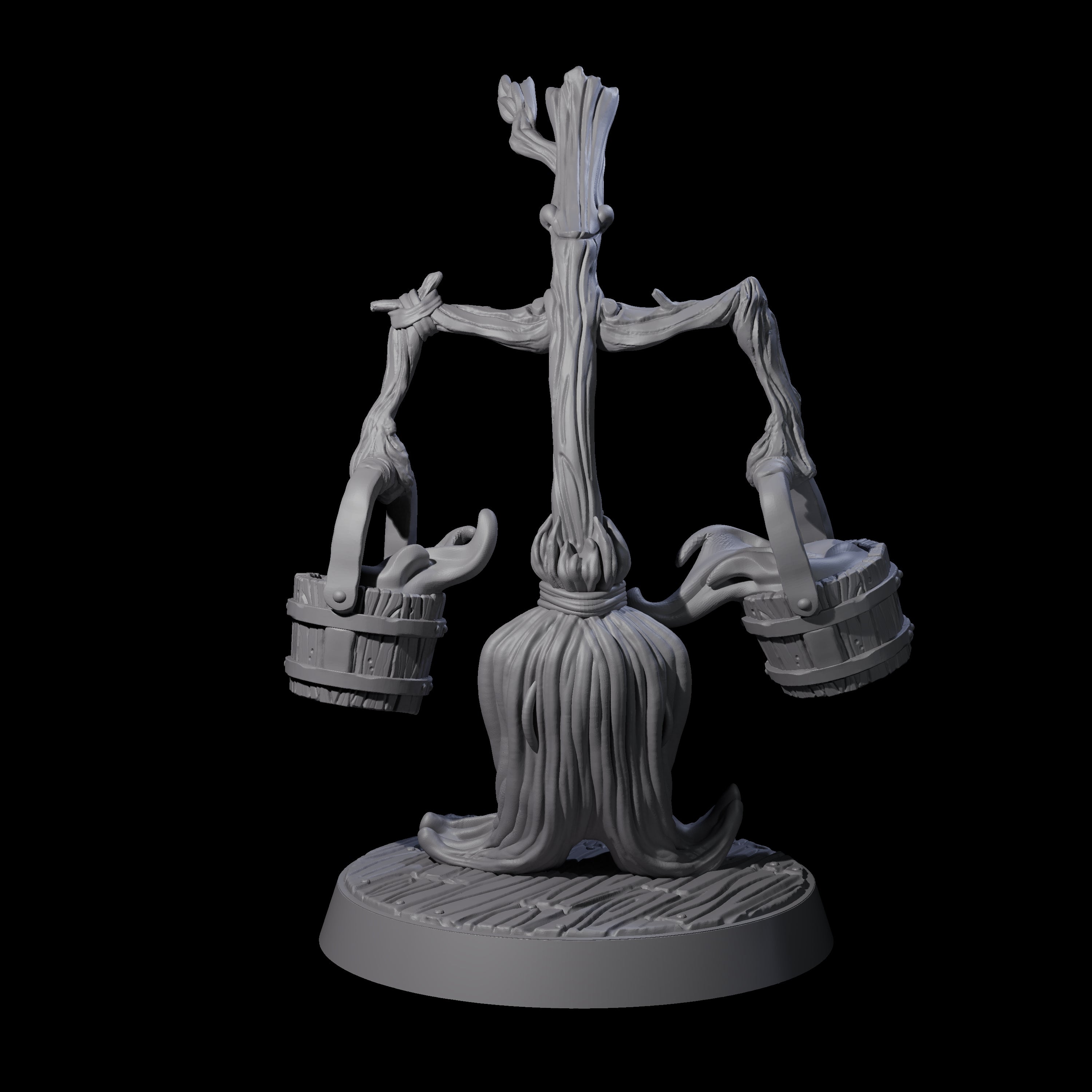 Marching Enchanted Broom Miniature for Dungeons and Dragons, Pathfinder or other TTRPGs