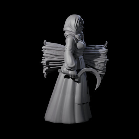 Margaret - Hard Working Farmer Miniature for Dungeons and Dragons, Pathfinder or other TTRPGs