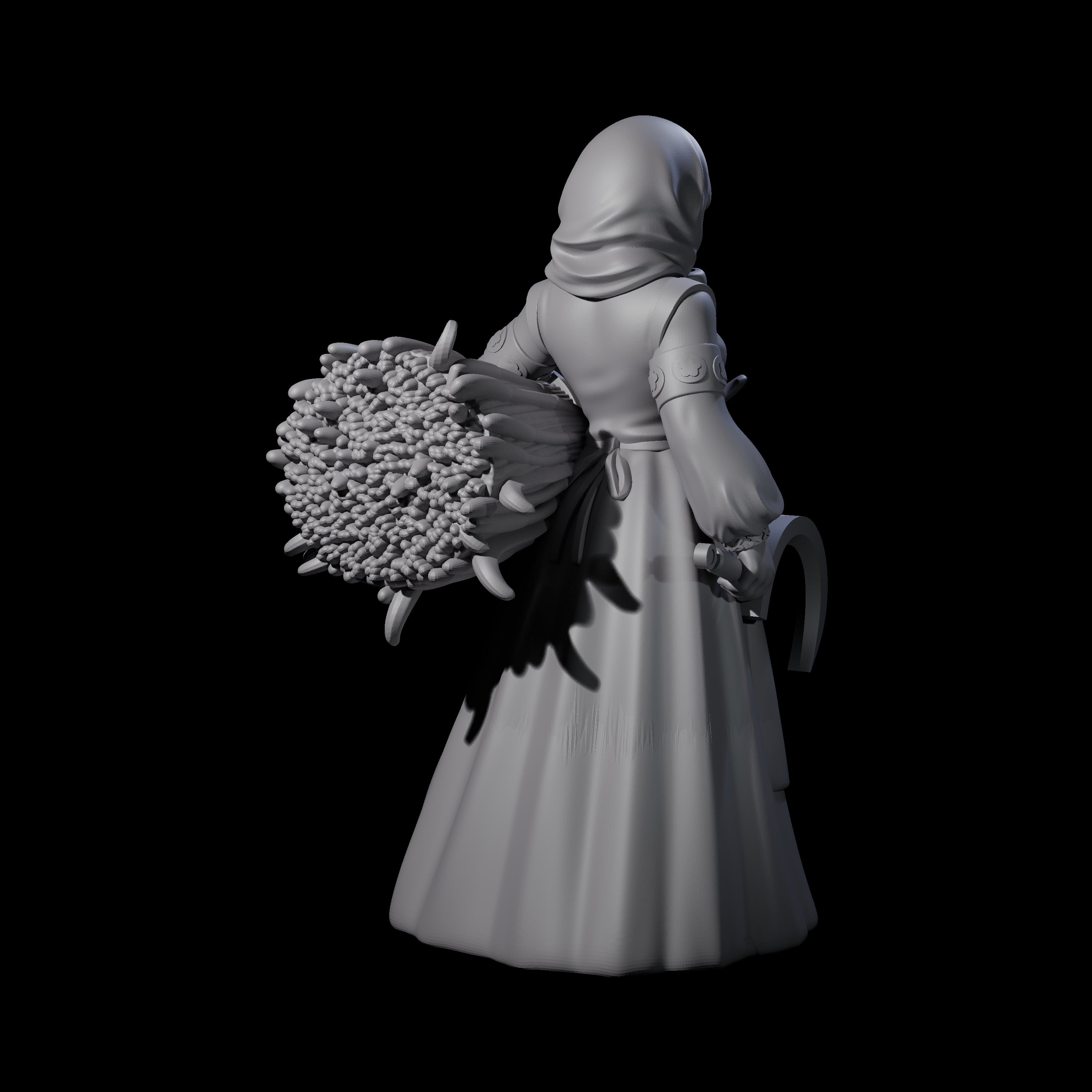 Margaret - Hard Working Farmer Miniature for Dungeons and Dragons, Pathfinder or other TTRPGs