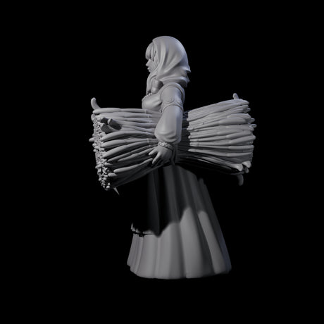 Margaret - Hard Working Farmer Miniature for Dungeons and Dragons, Pathfinder or other TTRPGs