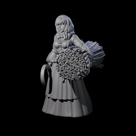 Margaret - Hard Working Farmer Miniature for Dungeons and Dragons, Pathfinder or other TTRPGs