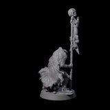 Marsh Goblin Bannerman Miniature for Dungeons and Dragons, Pathfinder or other TTRPGs
