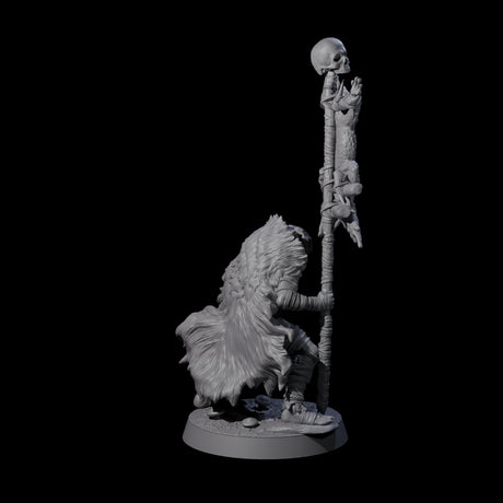 Marsh Goblin Bannerman Miniature for Dungeons and Dragons, Pathfinder or other TTRPGs