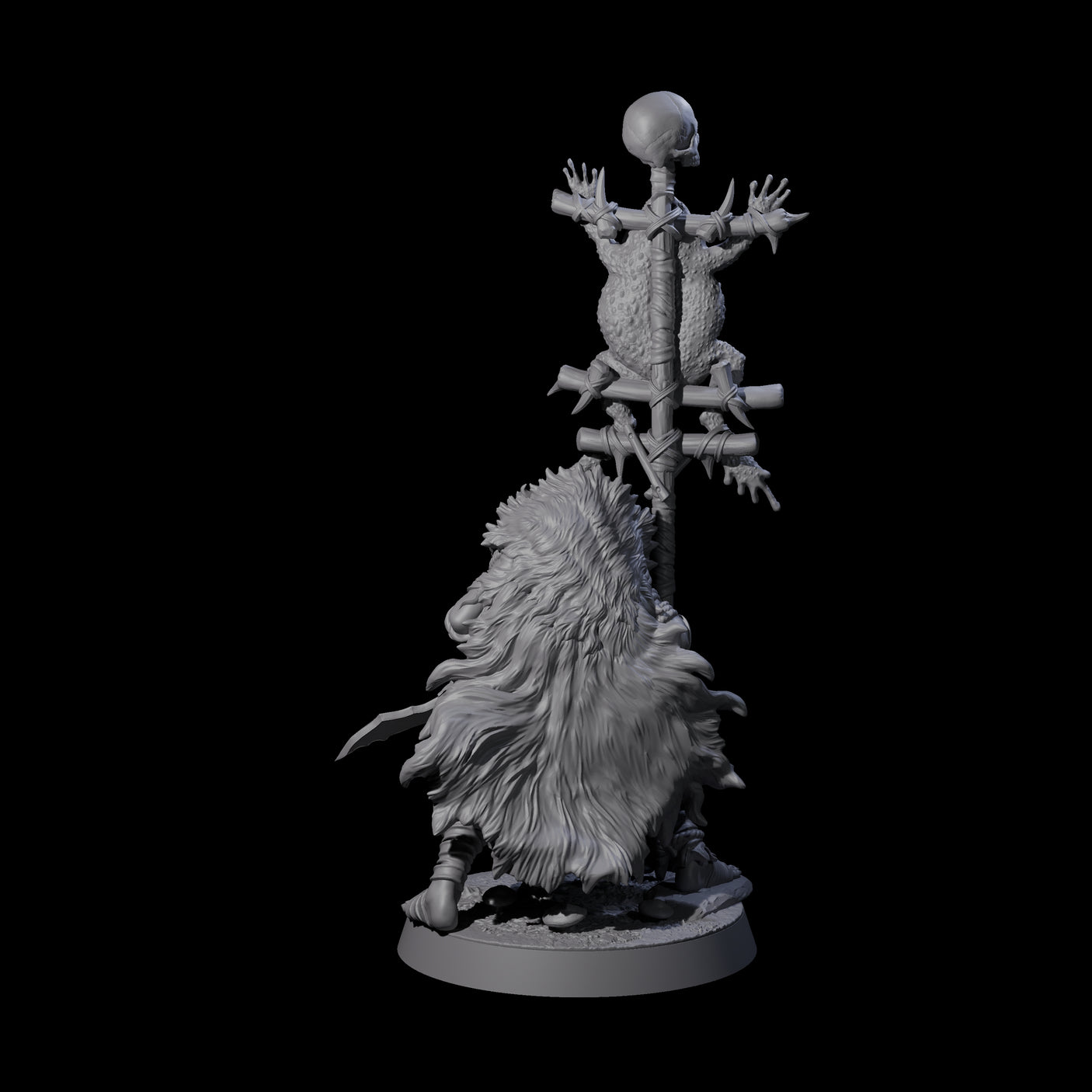 Marsh Goblin Bannerman Miniature for Dungeons and Dragons, Pathfinder or other TTRPGs