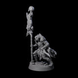 Marsh Goblin Bannerman Miniature for Dungeons and Dragons, Pathfinder or other TTRPGs