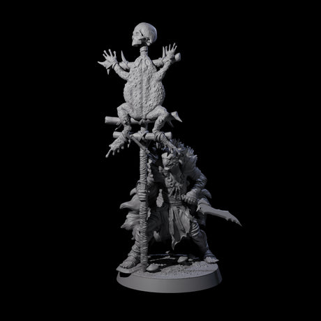 Marsh Goblin Bannerman Miniature for Dungeons and Dragons, Pathfinder or other TTRPGs
