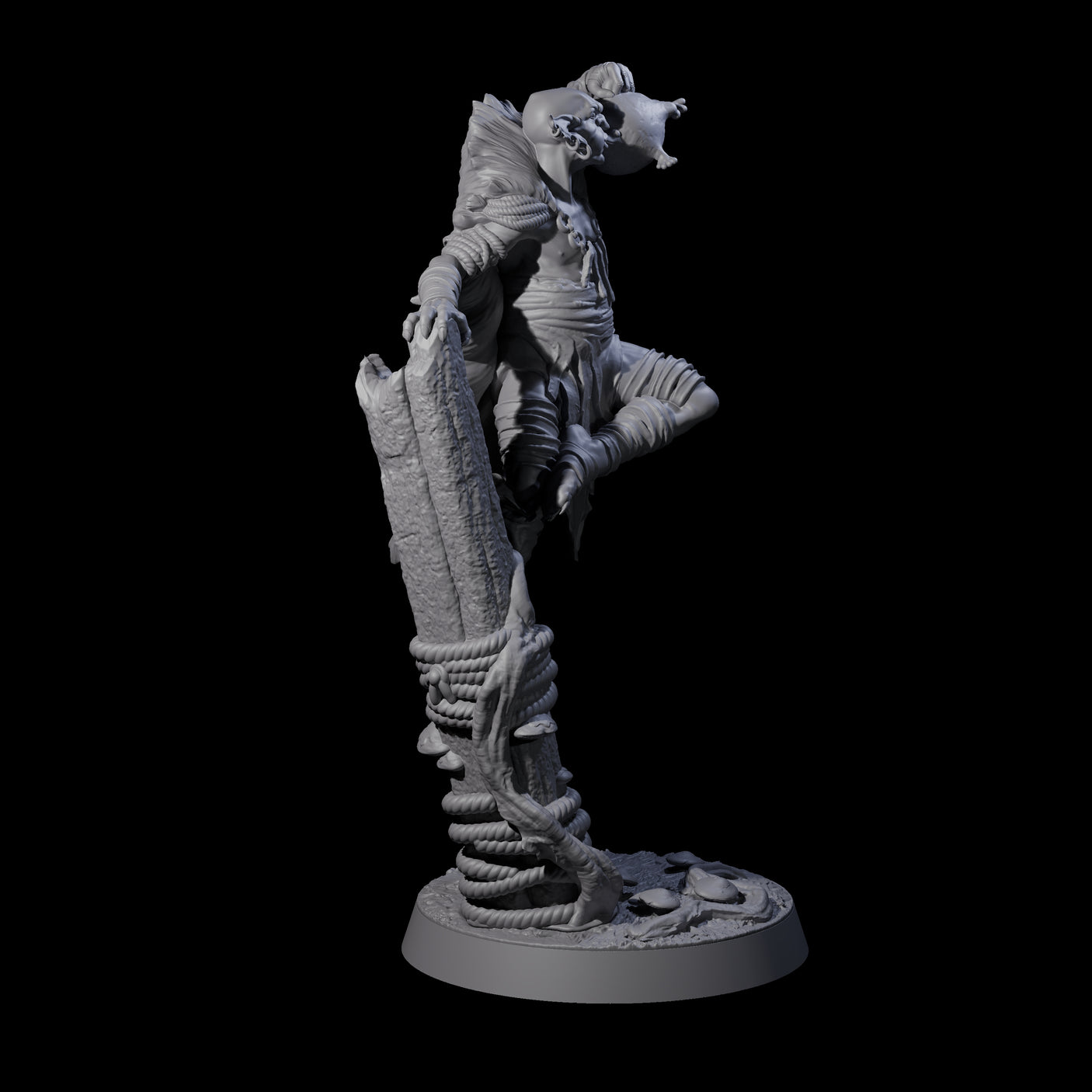 Marsh Goblin Frog Musician Miniature for Dungeons and Dragons, Pathfinder or other TTRPGs