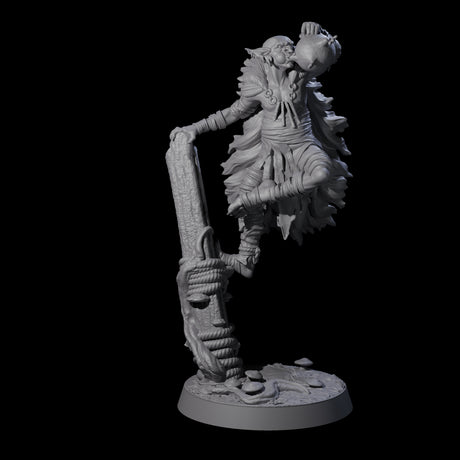 Marsh Goblin Frog Musician Miniature for Dungeons and Dragons, Pathfinder or other TTRPGs